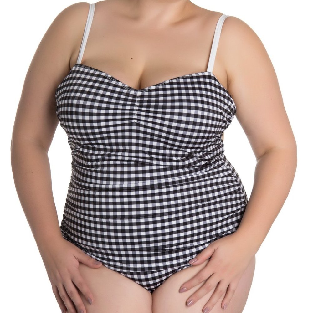 Hell Bunny~Plus~Swimsuit~One Piece~Gingham